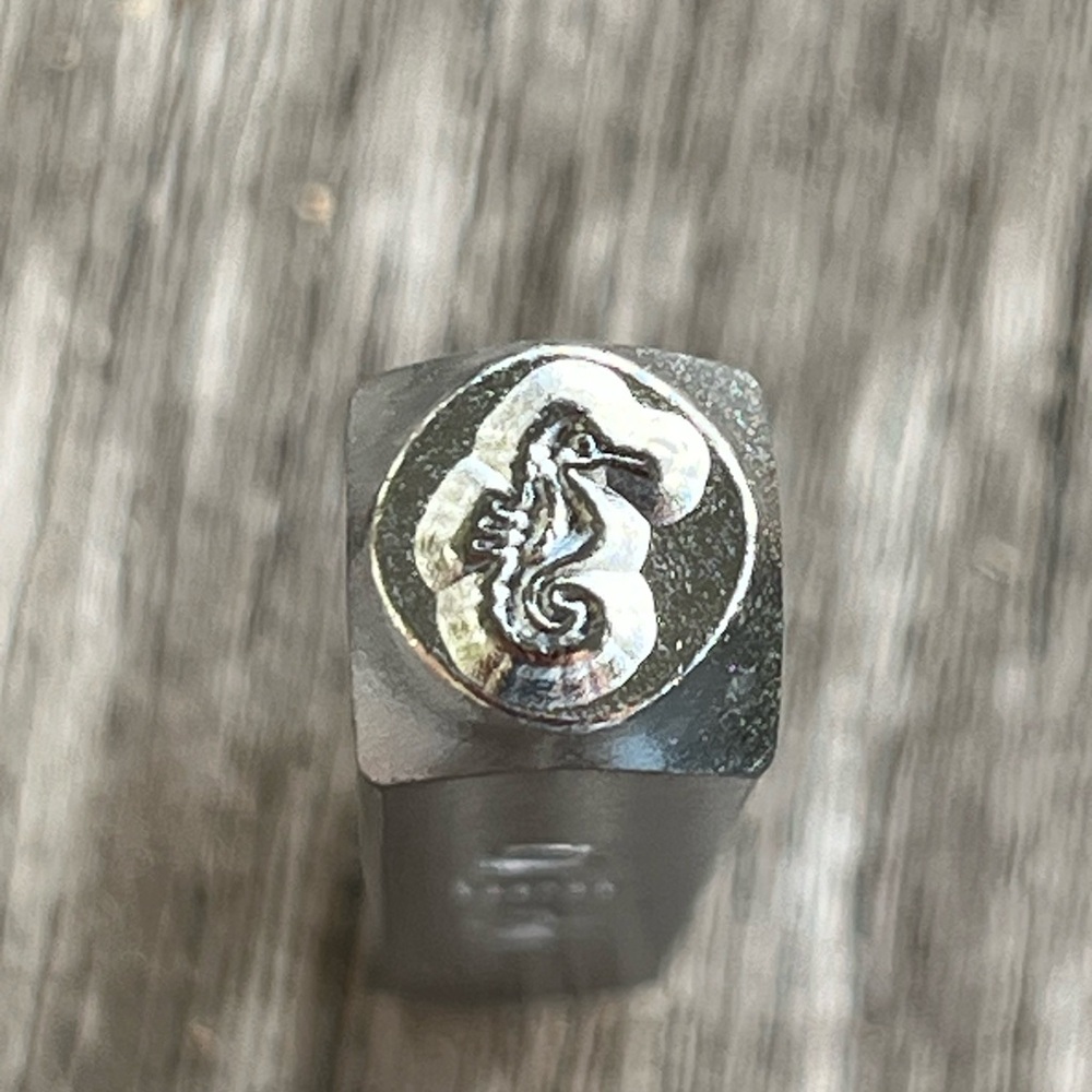 Silver Seahorse Stamp